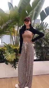 Women High Waist Wide Leg Pants