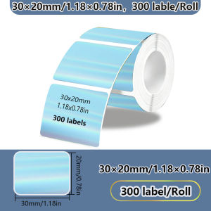Phomemo Gradient Adhesive Label 30x20mm Suitable for M110 M220 M221 M120 DIY Logo Barcode Label Suitable for E210 P50 DETONG P1