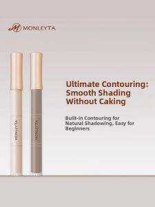 MONLEYTA | Matte Highlighting Contouring Blush Three-In-One Palette Brightening Liquid Nose Shadow Eyeshadow Stick Glossy Lip Balm