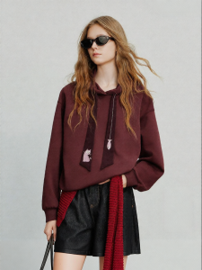 Toyouth | Áo Hoodie Phong Cách Học Đường Thêu Mèo Dễ Thương