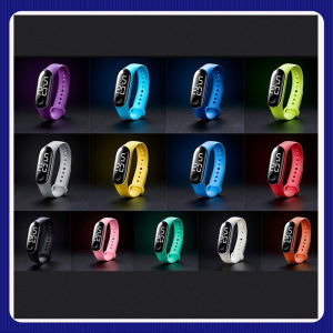 Man Woman LED Electronic Sport Watch Luminous Sensor LED Student Adult Couple Electronic Watch With Shell Adjustment Watch