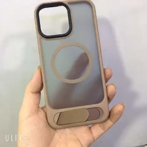 Ốp lưng iPhone 16 Pro Max 16 Pro Likgus lưng mờ hỗ trợ sạc không dâycó giá đỡ chống sốc vân tay