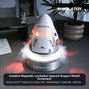 NIKOLATOY | Rotating Magnetic Floating SpaceX Dragon Toy