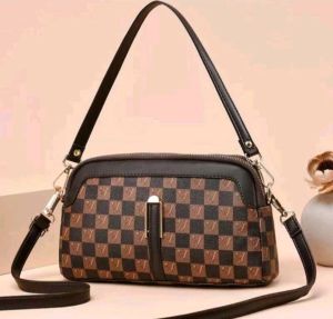 Tas wanita cleo hobbo beiley semi kulit/Tas selempang wanita kulit dua ruang premium