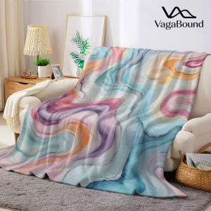 Soft Pastel Swirl Marble Flannel Blanket Warm Soft Halloween Christmas Decorative Couch Warm Cozy All-Season Gift