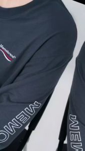 AEIOU แขนยาว Memo Supersoft Premium ปักหน้า+สกรีนแขน รุ่น Memo Campaign สินค้าลิขสิทธิ์แท้