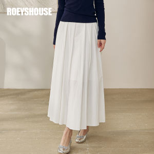 Roey s house | Office Elegant High-Waisted Flared Pleated Half Skirt