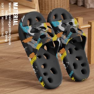 RUNROU | Perforated Slip-Resistant Odorless Shower Slippers