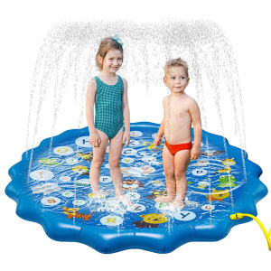 Kids Outdoor Funny Sprinkler Pools Mat Water Spray Pad Toys Playing Lawn Yard Children Inflatable Round Water Splash Game