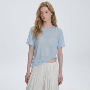 Lyracel Short Sleeve T-Shirt Loose Slim Fit Versatile Stylish Commuting Round Neck