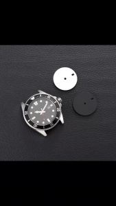 Blank Watch Dial 28.5mm Matte Watch Faces Black Color White for NH35 Movement Watch Dial 3H Window Repair Watch Accessories