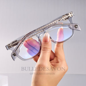 BULLE DE SAVON | Smoke Gray Vintage Eyeglasses Frame For Nearsightedness