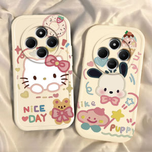 เคสโทรศัพท์ซิลิโคนน่ารักสำหรับ Xiaomi Redmi 14C รุ่นใหม่ ป้องกันการตกหล่นแบบเต็มจอ ลายแมวคิตตี้ สำหรับคู่รัก ดีไซน์น่ารัก