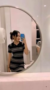 Dres rajut korean style lengan pendek / Dres rajut bodycon / Dres wanita rajut premium