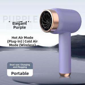 Portable Wireless Hair Dryer with Negative Ions and Fast Drying