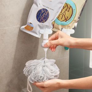 Hanging Shower Gel Refill Squeezer Shampoo Conditioner and Shower Gel Hook Clip for Bathroom Suitable for Bathroom Toilet