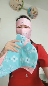 Khẩu trang vải cao cấp - mặt nạ hoa nhí Dán che trán bảo vệ làn da tối ưu dưới tia UV vải thun tách nhiệt