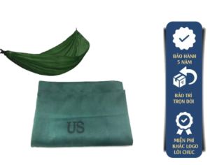 [HÀNG DÀY] Võng vải đẹp + dây dù võng vải dù 2 lớp bền chắc mang lại cảm giác mát mẻ khi nằm (kèm dây dù) Ngans Bedding