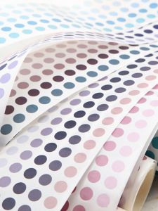 Miếng Dán Tròn Nhiều Màu Sắc Bằng Keo Không Khô Salt Series Soft Time Pure Gradient Dán Sổ Tay Trang Trí Văn Phòng Phẩm