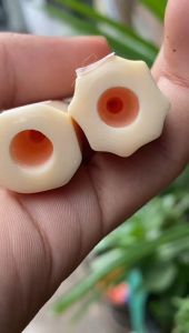 Pipa Gading Asli Lokal & Blimbing Segilapan 10cm Super Bening