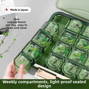 Portable Weekly Pill Organizer 7 Day Pill Box