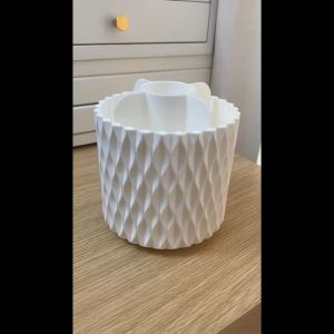 FR-K145 Rak Kosmetik Putar 360 Derajat Dengan Tutup Transparan Serbaguna / Kotak Penyimpanan Kuas Makeup Motif / Storage Makeup Brush Multifungsi Import