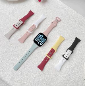 Slim Silicone Strap for Xiaomi Redmi Watch 5 Active Strap / Redmi Watch 5 Lite Strap / Redmi Watch 3 Active Strap Watch Band Replacement Bracelet Accessories for Redmi Watch 5Active 5Lite 3Active Strap Watch Band