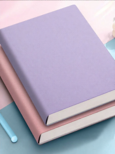 Elegant Soft Leather Thick Lined Notebook A5