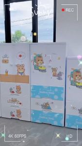 เสื้อผ้า ลายการ์ตูน ด้วยประตูคู่ ลิ้นชัก มิตรเป็นสิ่งแวดล้อม ไม่มีกลิ่น ปลอดสารพิษ