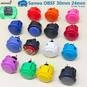 1 Nút Nhấn Thay Thế Sanwa OBSF 30/24 Cho Máy Chơi Game Arcade Nintendo MAME Raspberry Pi Kích Thước 24mm 30mm Dùng Cho Máy Chơi Game Xu