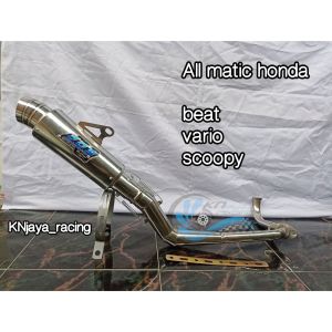 Knalpot racing DOS untuk motor beat/vario/scoopy/genio/ALL HONDA MATIC.