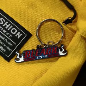 Bandai | Bleach Soul Reaper Flame Anime Keychain Creative Metal Keyring Hot Blooded Shonen Boy Pendant Keychain Gift Cosplay Accessories