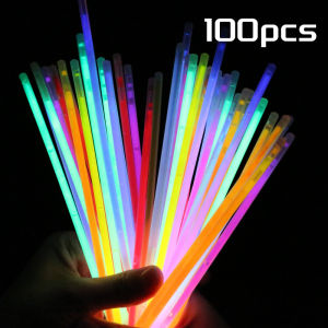 Glow Sticks 100Pcs/50pcs Ultra Bright Glow Party Supplies with Connectors