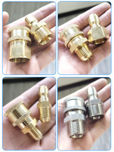 Bộ Chuyển Đổi Kẹp Nhanh Ống Nước Rửa Xe Áp Suất Cao Bằng Đồng Phụ Kiện Thay Thế Bộ Nối Ống Nước Rửa Xe 221814 280380