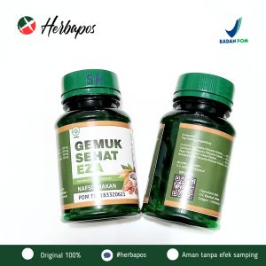 Herba Natural EZA Gemuk Sehat 60 kp | menambah nafsu makan | gemuk sehat eza