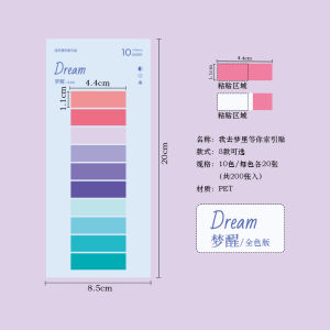 Nhãn Dán PET Màu Kẹo Hoạt Hình Nhãn Chèn Nhựa Nhãn Ghi Chú Nhỏ Nhãn Dán Nhiều Lần Cho Sổ Tay Nhãn Phân Loại Nhãn Dán Trong Suốt Chống Thấm Nước