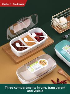 CHAHUA | Kitchen Storage Set 4-Compartment Spice Containers