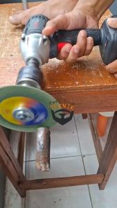 Adaptor Bor Ke Gerinda Mesin Pemotong Kayu dengan Impact Wrench