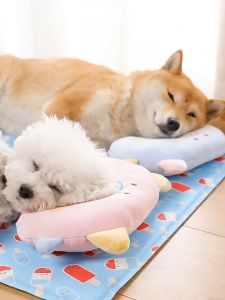 2024 Fashion Pet Pillow Cat and Dog Sleeping Pillows Special Pillows Teddy Bear Pomeranian Dogs Supplies Dog Mat Puppy