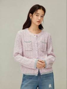 INMAN | Elegant Loose Shimmer Knit Cardigan