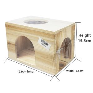 Squirrel Hamster Wooden House Guinea Pig Dutch Pigsty Guinea Pigs Totoro Wooden House Fixed Wooden House Log Caveolae
