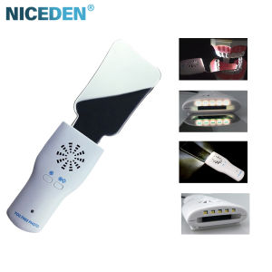 Dental Anti Fog Mirror Set Orthodontic Reflector with LED Lights Fogless Intraoral Photography Stainless Steel Dentist Mirror