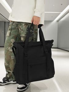 MYG Simple Large Capacity Waterproof Single Shoulder Crossbody Bag Travel Commuting Computer Sling Bag for Men And Women Fitness Bag