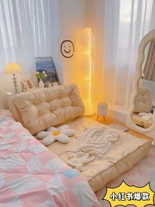 Ghế Sofa Lười Tatami Smart Home Mềm Mại Gập Ngả Nằm Đa Năng 3 Chế Độ Rộng 60cm Và 90Cm 2 Màu Trắng Ngà Và Xám - Decor Phòng Ngủ Phòng Khách Ban Công Sofa Tiện Lợi Đọc Sách Chơi Game Xem Tivi Nghe Nhạc Nằm Nghỉ Thư Giãn