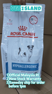 ROYAL CANIN-Hypoallergenic 3.5KG Dog Dry Food Allergy Relief Sensitive Skin Stomach AFR Anjing 低过敏狗粮