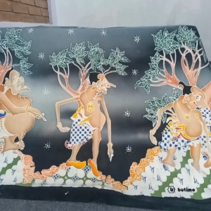 Kain Batik Tulis Motif Wayang Bahan Katun Primis Super 25 x 115 Meter