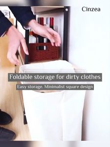 Japanese Style Waterproof Foldable Laundry Bag Basket Minimalist Portable Storage Basket