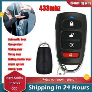 ประตูโรงรถไฟฟ้ารถระยะไกลควบคุมอัจฉริยะกุญแจการคัดลอกระยะไกลโคลนนิ่ง433Mhz สำหรับเปลี่ยน