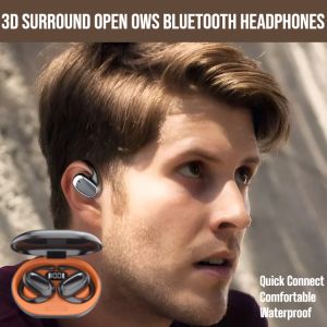 3d Surround Open Ows Bluetooth Headphones Waterproof Sports Earphone Comfortable To Wear Quick Connect