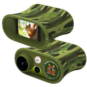 BekinTek Kids Night Vision Binoculars Rechargeable NVG Telescope Night Vision Goggles Full Dark Observe Scope 8x Digital Zoom 2.5K Video 48M Photo 2.4 Inches HD Screen for Children Day Night Outdoor